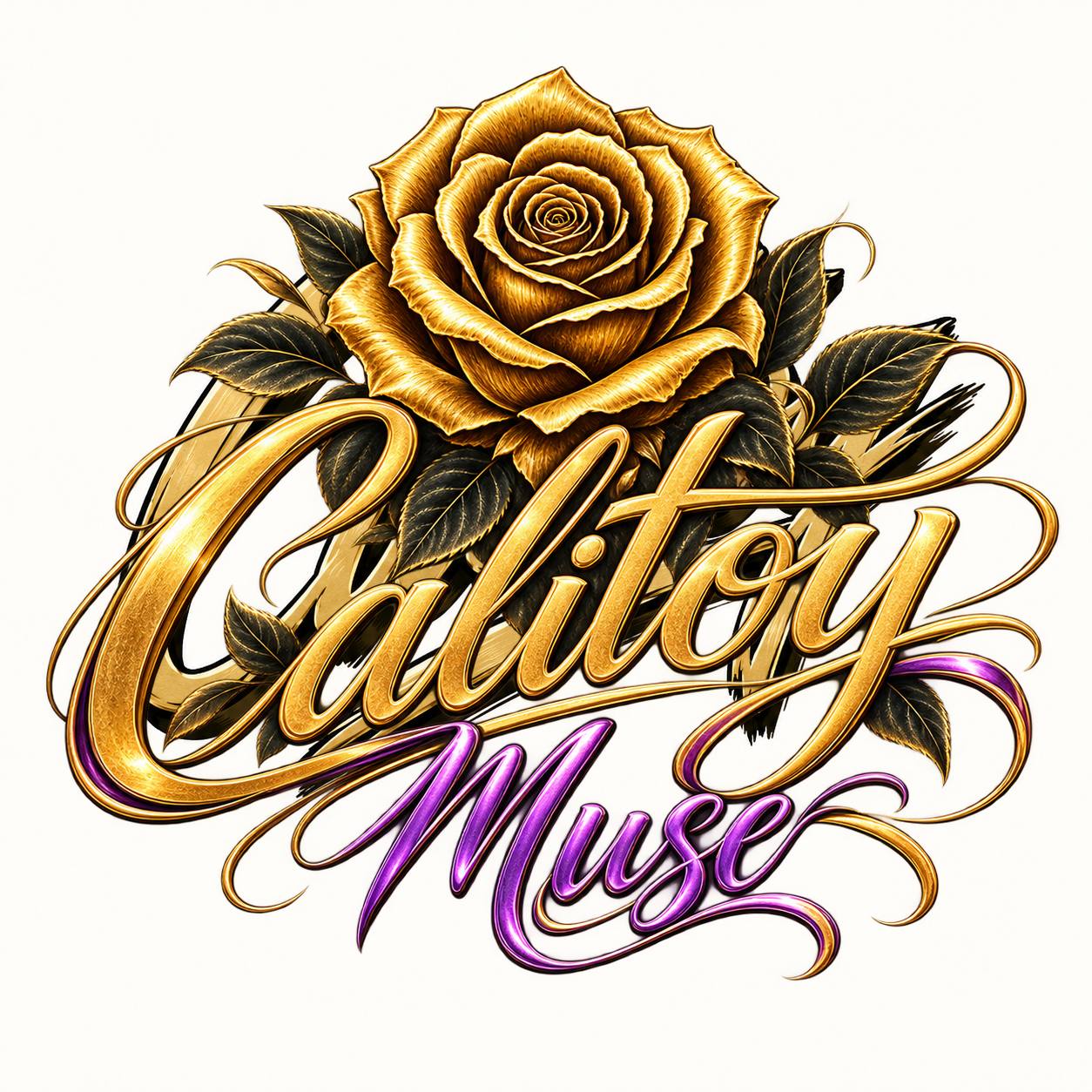 Calitoy Muse Gold Rose Tee