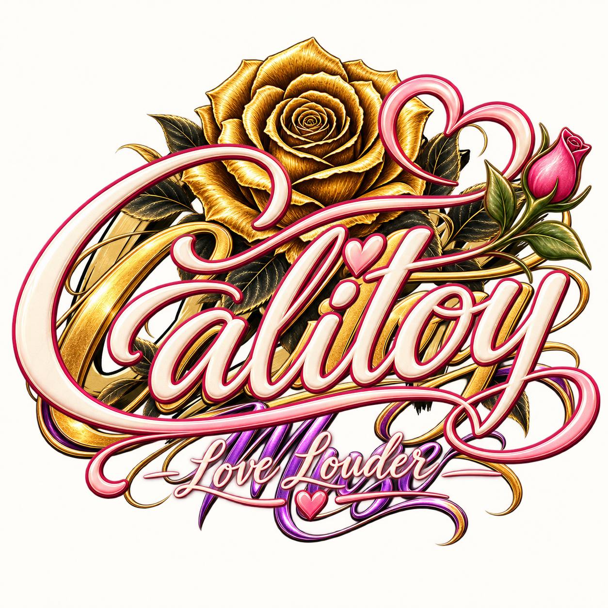 Calitoy Pink 3D Tee